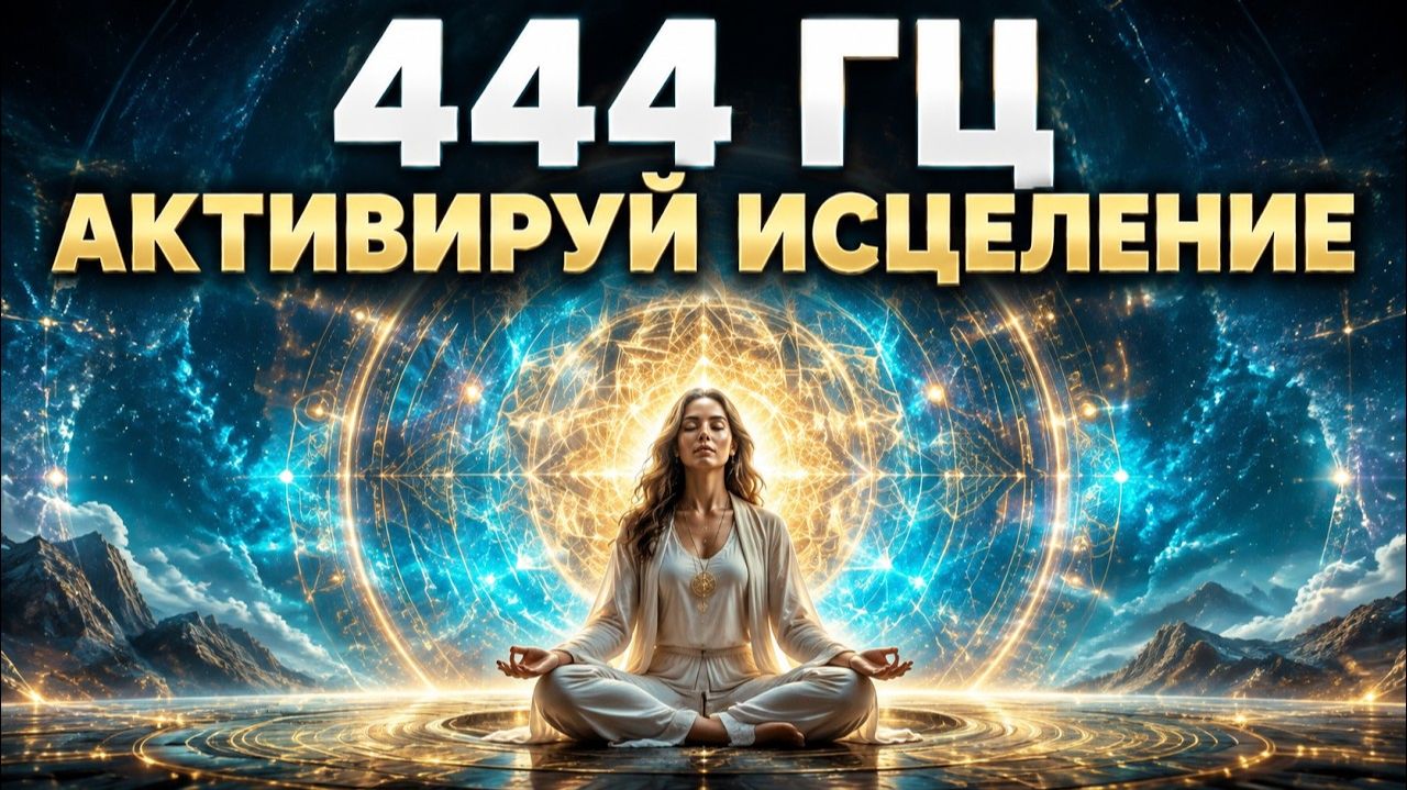 444 Гц — Запусти Механизм Самоисцеления | Тело Вспомнит Свою Первозданную Силу