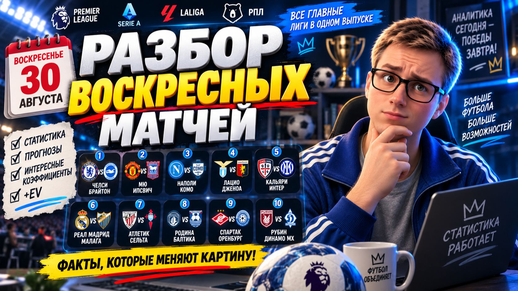 Прогнозы на воскресенье