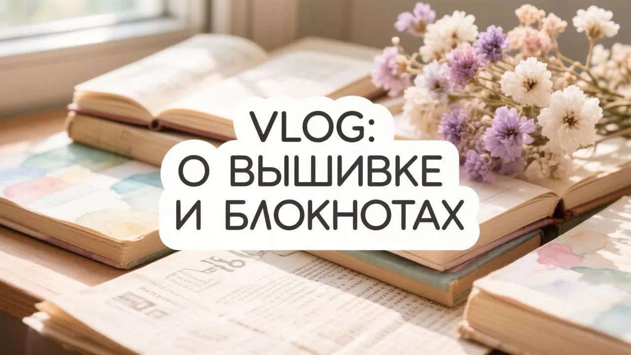 VLOG: о вышивке и блокнотах