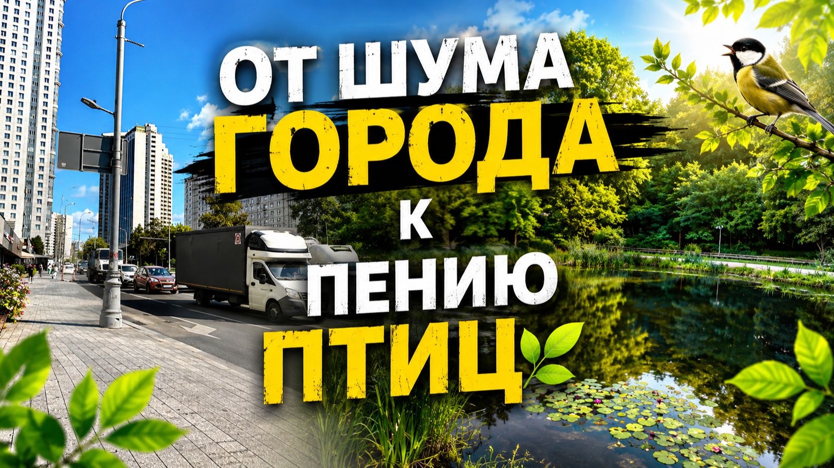 🎬 От шума города к пению птиц | Прогулка по Сокольникам, Москва