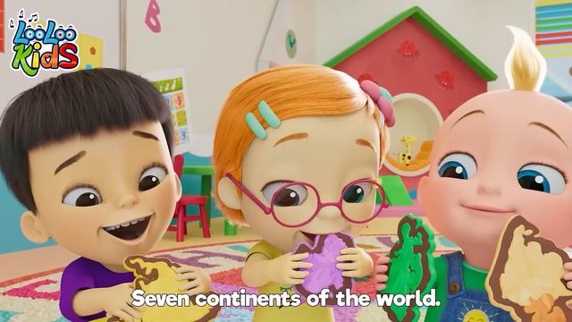 Семь континентов - (Официальное видео) - LooLoo Kids Nursery Rhymes & Kids Songs