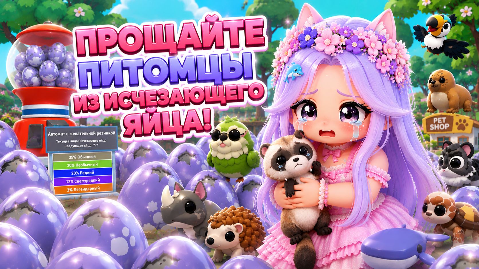 🎈 🥚 ПРОЩАЙТЕ ПИТОМЦЫ ИЗ ИСЧЕЗАЮЩЕГО ЯЙЦА #адоптми #adoptmeroblox