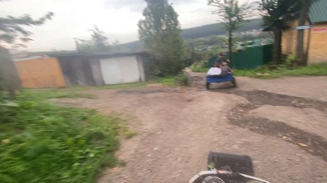 Веселые покатушки на мотоблоке (Часть 3/3)