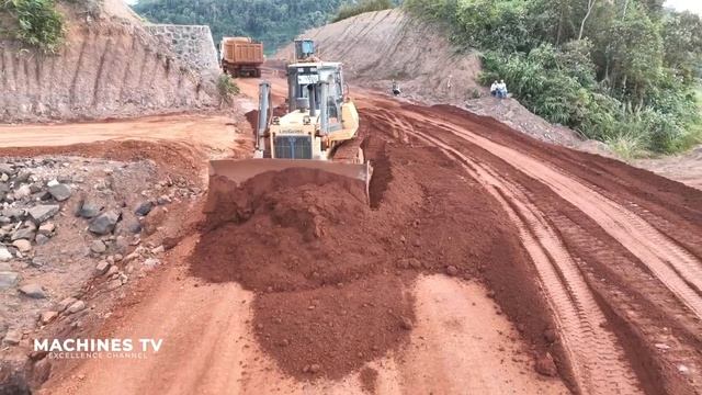 Mind-Blowing Bulldozer Paving Challenge! Powerful Skills Operator Bulldozer Levels Red Dirt