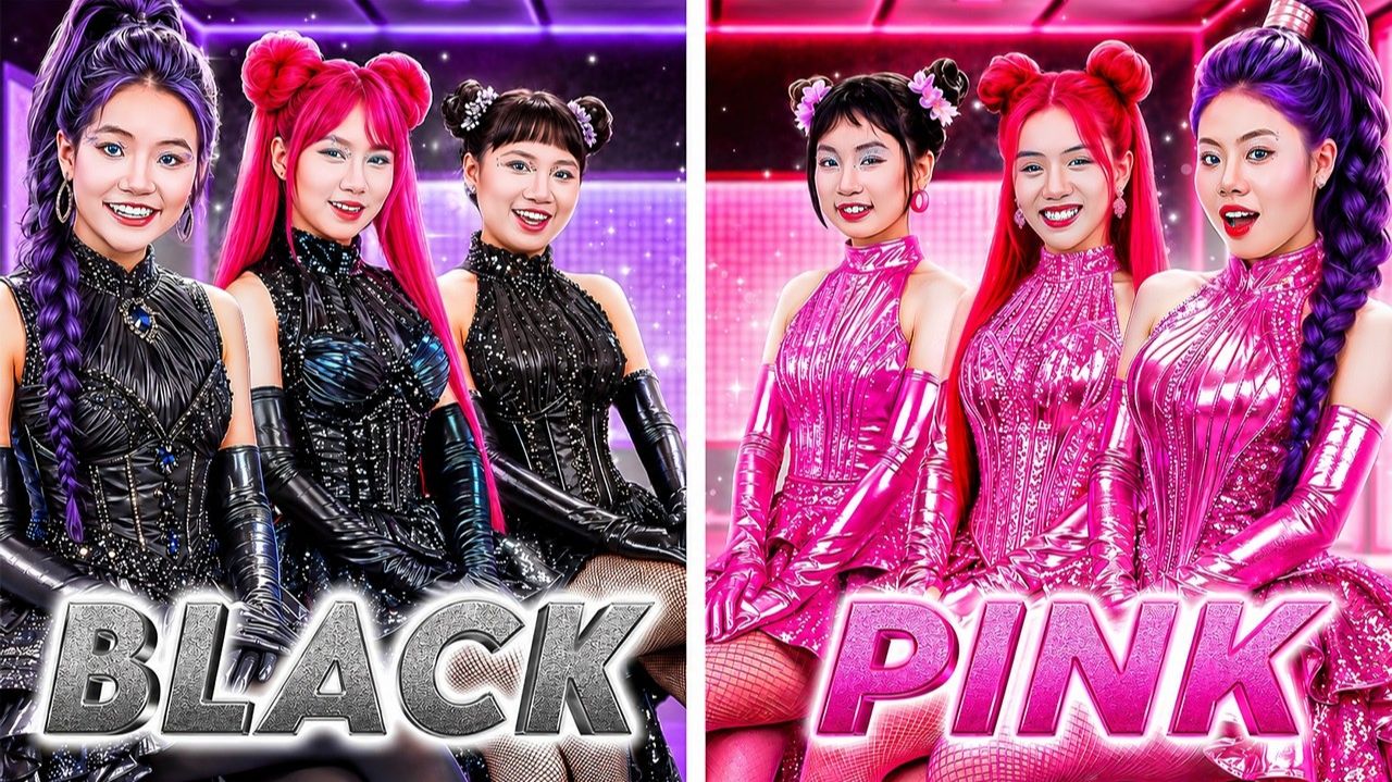 Чёрная Huntrix Vs Розовая Huntrix В Школе K-Pop Demon Hunters! Кто Лучшая Ученица#