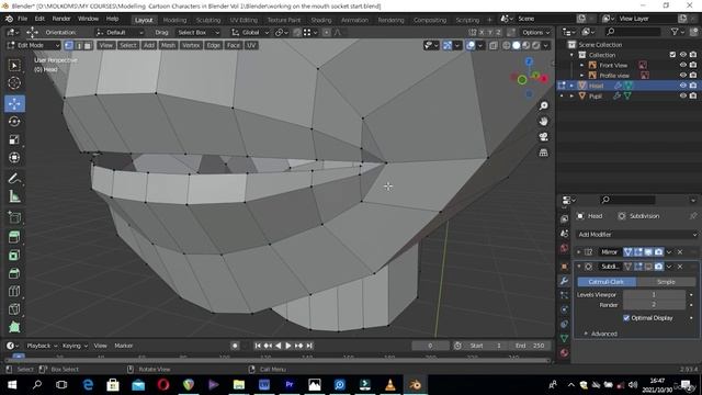 10. Creating The Mouth