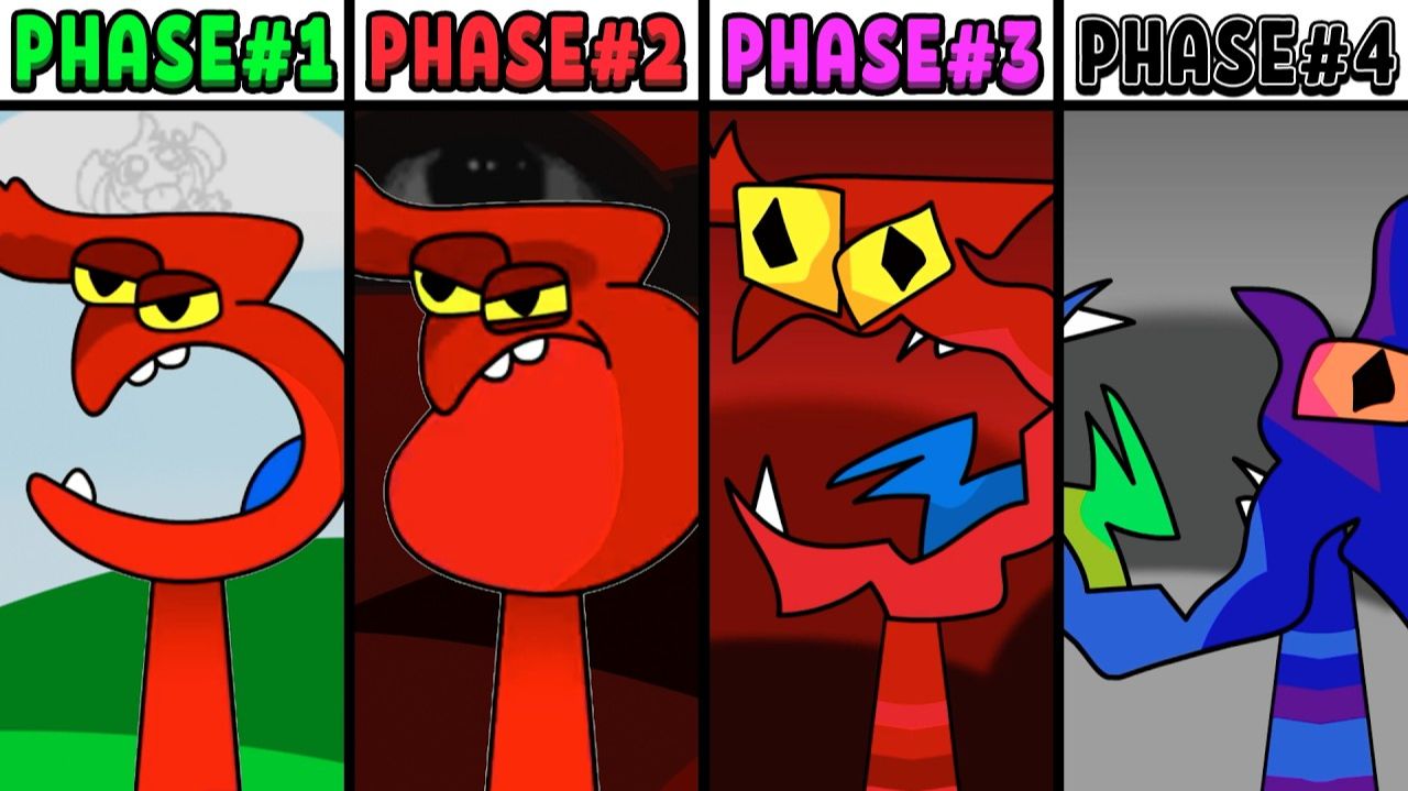 INCREDIBOX SPRUNKI: ВСЕ ФАЗЫ ОС THREE 2 🟩 — С 1 ПО 4! 🚀🌀