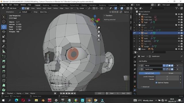 Udemy - Modelling The Head In Blender Vol 1