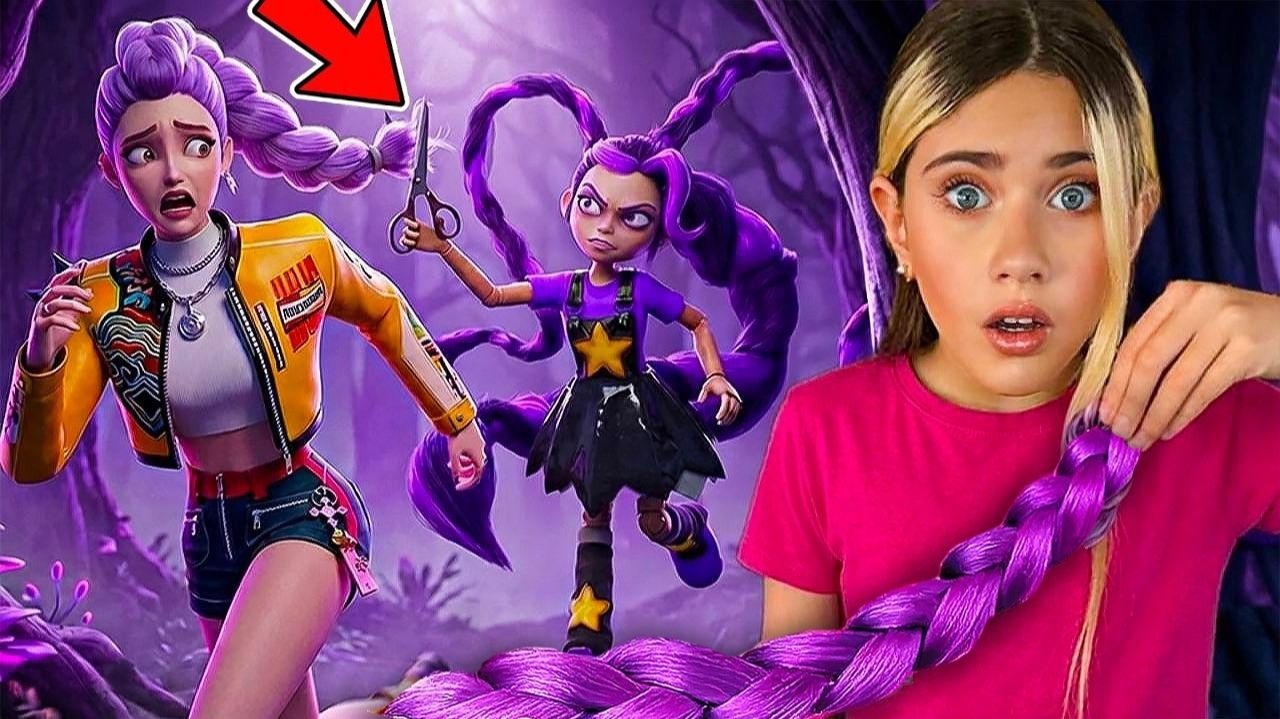 Давайте спасём Руми из «Huntrix» от Лили Лавбрейдс из «Poppy Playtime» в нашем настоящем доме!