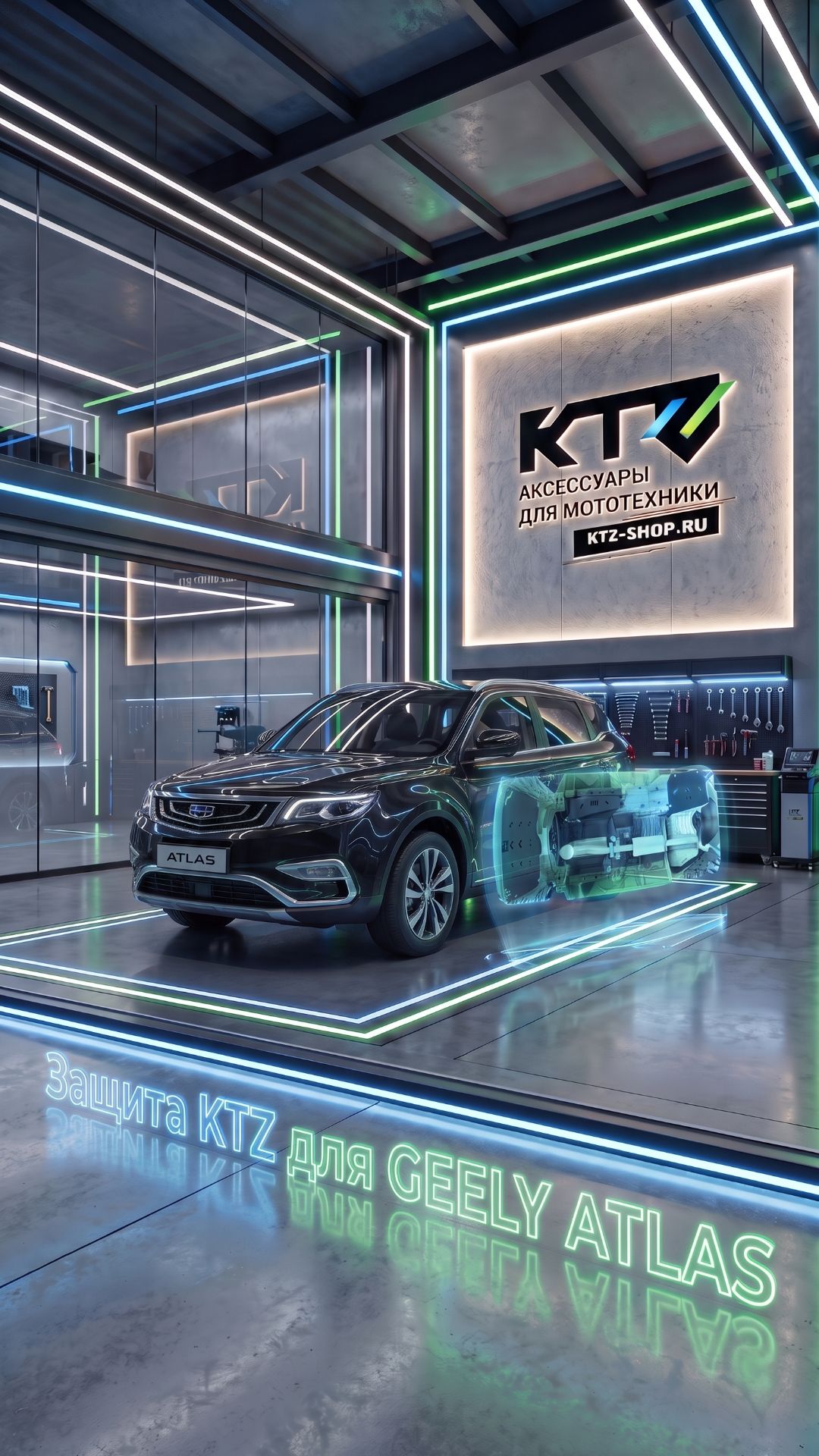 Защита KTZ для GEELY ATLAS