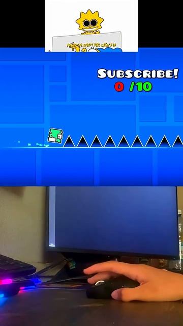 Marge Kept The Lisas In 67 Spikes in Geometry Dash!  #geometrydash #gd #shorts