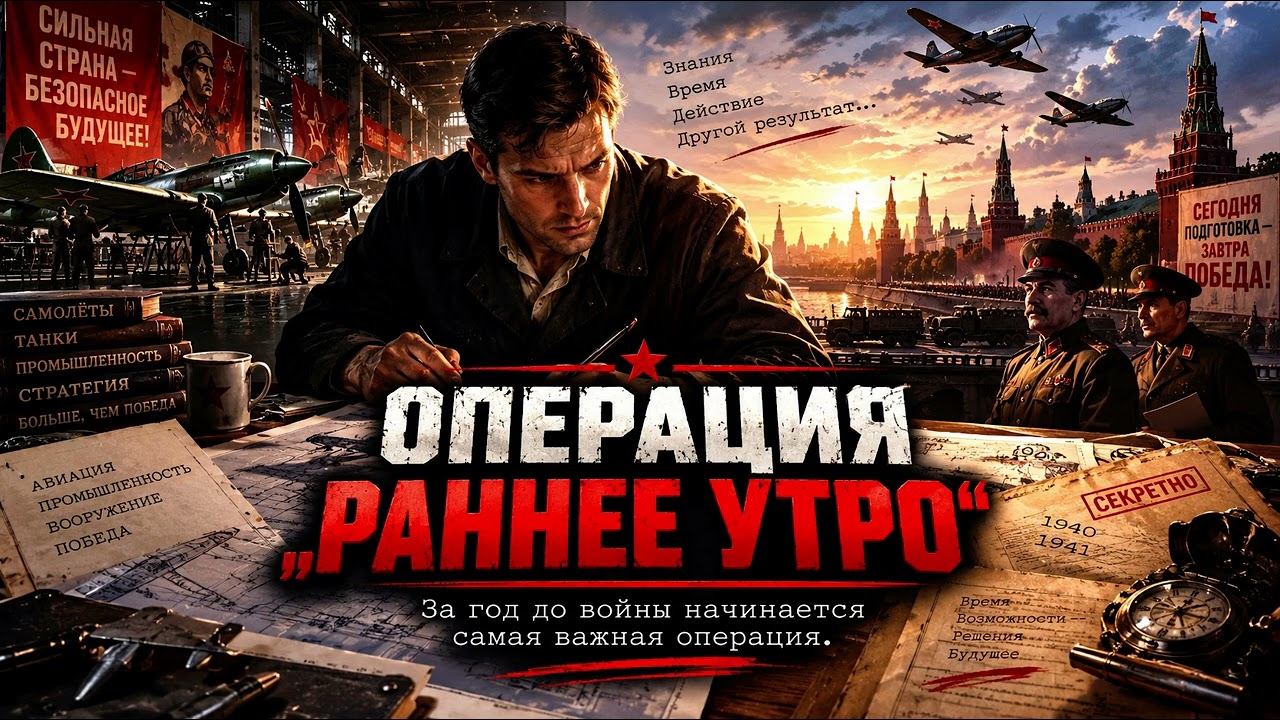 Аудиокнига полностью. Попаданцы. «Операция „Раннее утро“» Книга 1 из 3