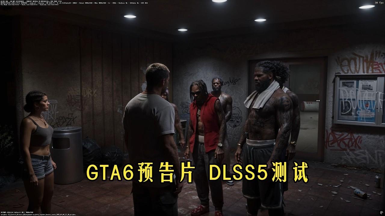 GTA6 Trailer DLSS5 Neural Rendering Short Comparison