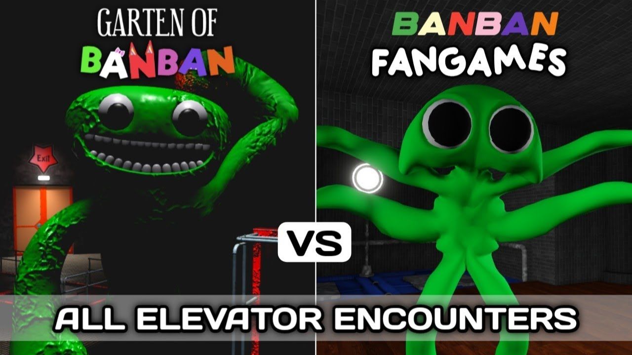 GARTEN OF BANBAN Vs BANBAN FANGAMES – ВСЕ ВСТРЕЧИ В ЛИФТЕ (Care Of Verver, Care Of Gongon и т.