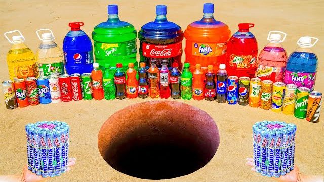 Гигантская кока-кола, Фанта, Биг-Спрайт и Пепси, Миринда, 7up, Эссе 
