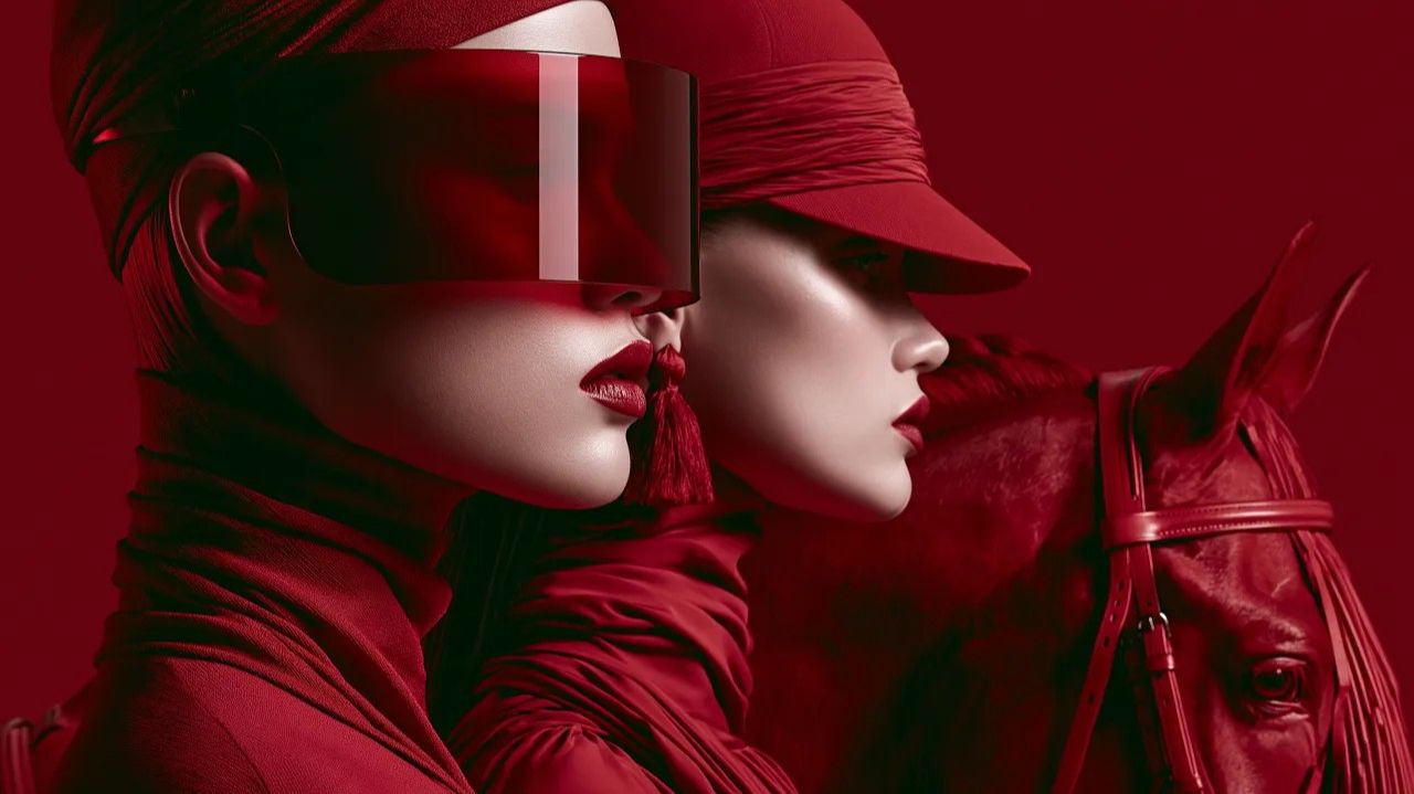 Deep House Mix 2026 Futuristic Visor & Scarlet Equestrian Profile Red Noir House