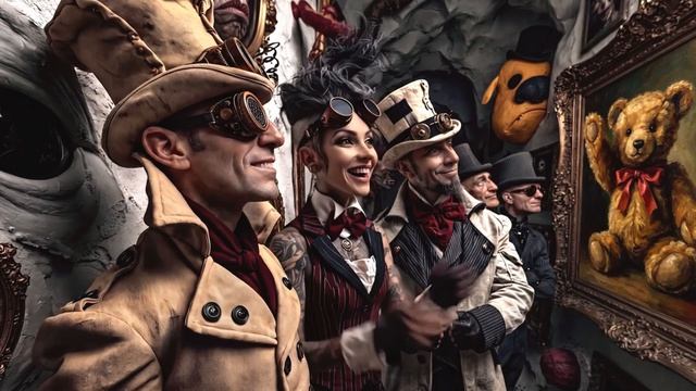 AI Art Steampunk Video   “Creator Or Critic”   Chris & Crystal AI Art   Original Music, 4K