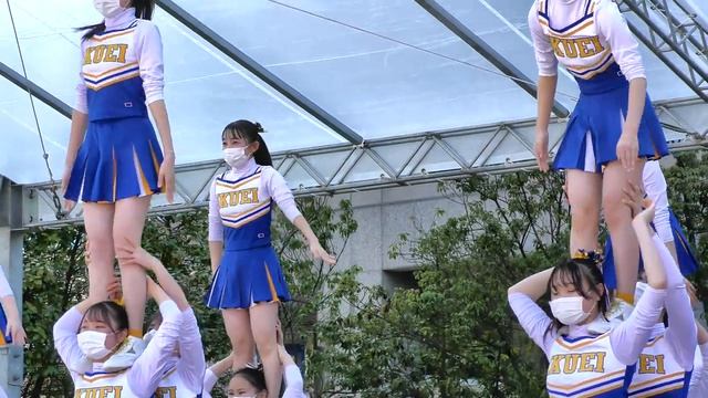 2022 Too Cute Cheerleader On A Night When Cherry Blossoms Fall
