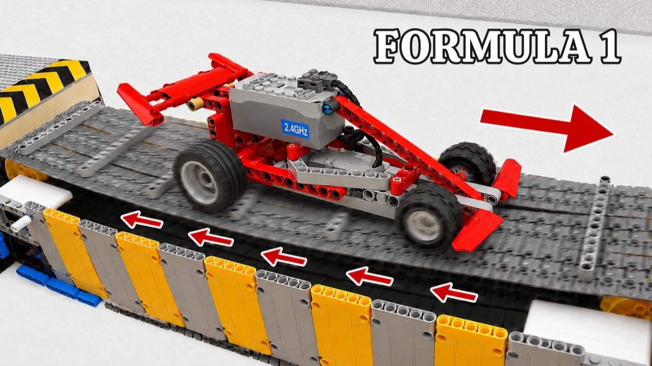 Испытание автомобиля LEGO F1 на 4 непреодолимых препятствиях