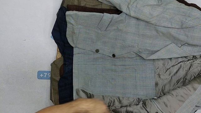 Пиджаки мужские в шотландскую клетку секонд оптом 1 пак