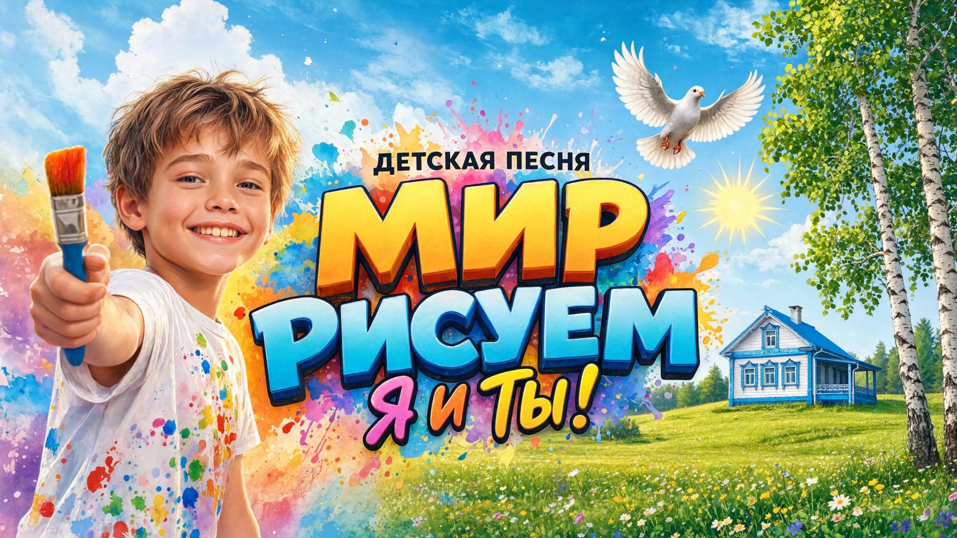 "Мир рисуем я и ты!" — Детская патриотическая песня о мире и России
