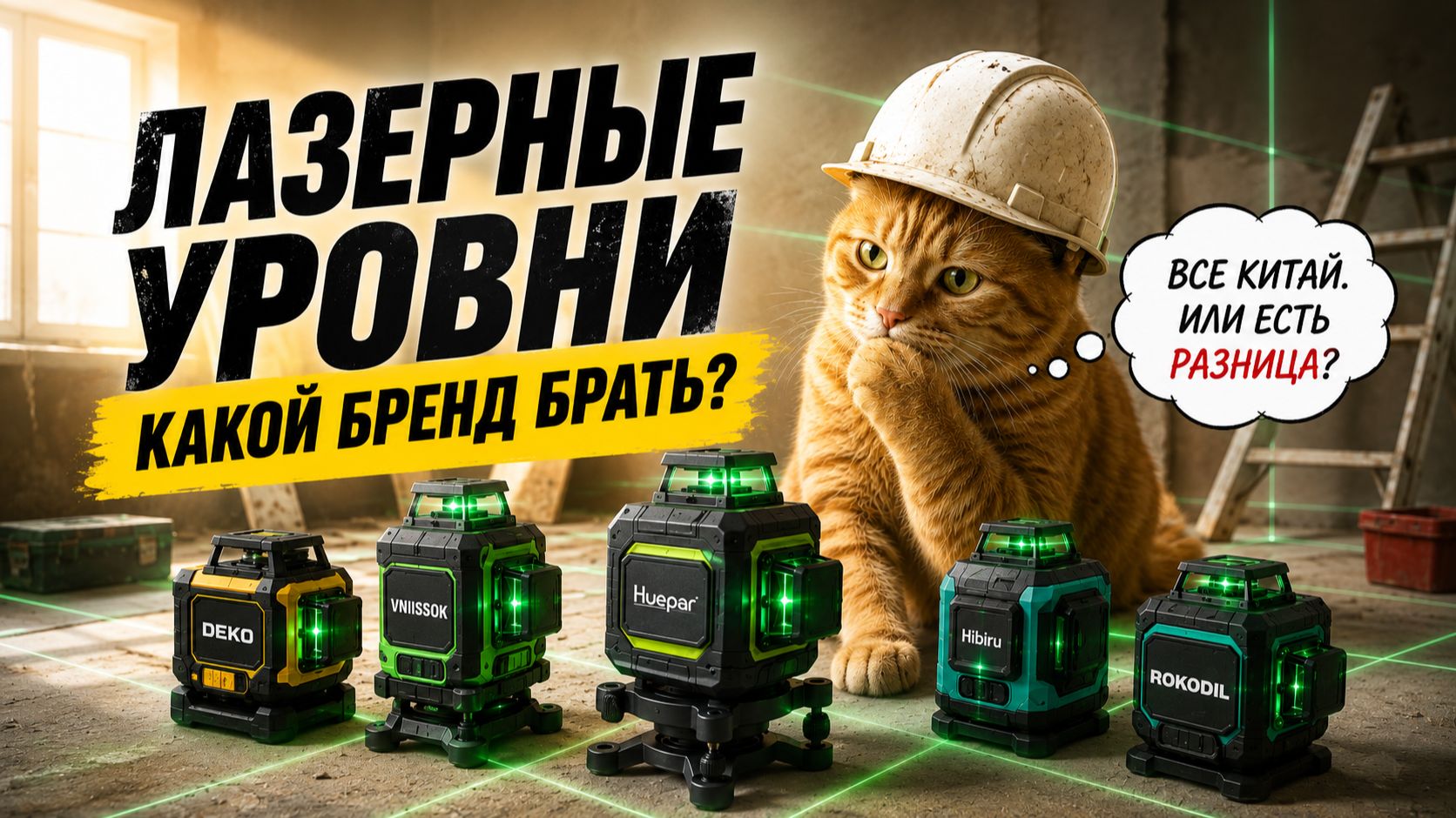 ЛУЧШИЕ бренды ЛАЗЕРНЫХ УРОВНЕЙ в 2026 году | Как выбрать лазерных уровень