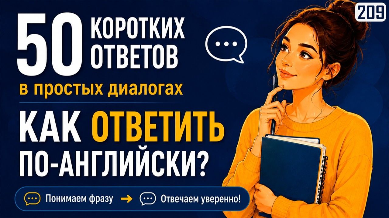 Что ответить по-английски? 50 коротких ответов в простых диалогах