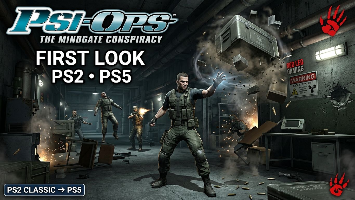 Psi-Ops: The Mindgate Conspiracy — FIRST LOOK | PS2-версия на PS5