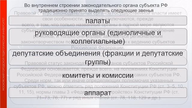 Правовые основы регионального и местного управления в РФ (Зубеева Е.В.)