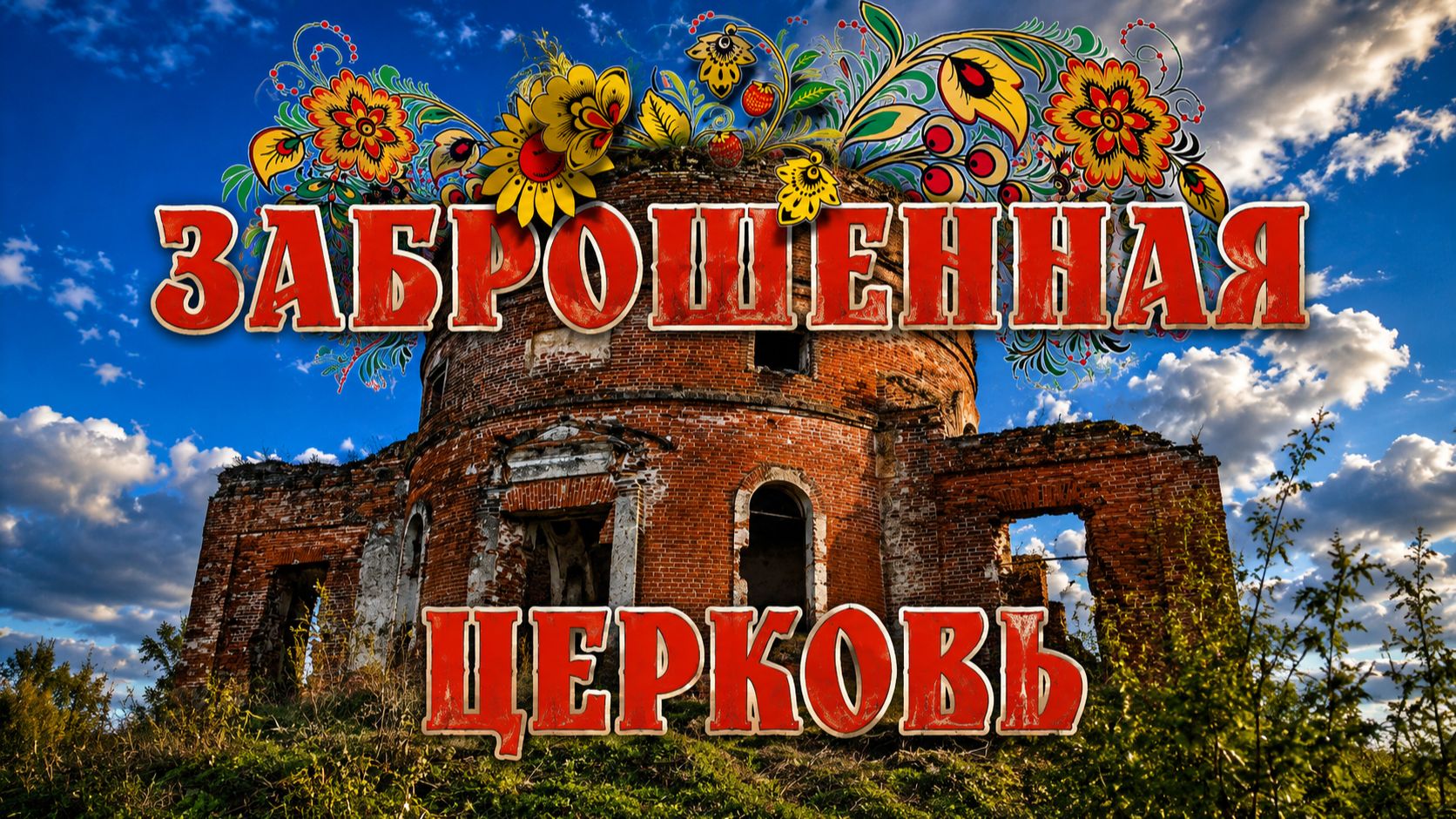Заброшенный храм Симеона Столпника в селе Никольском, Краснинского района.  Липецкая область.