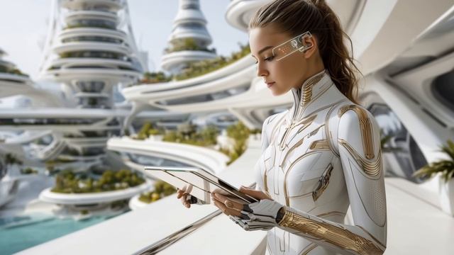 Life Inside The Golden City Of 2126  Sci-Fi Future Chill Music