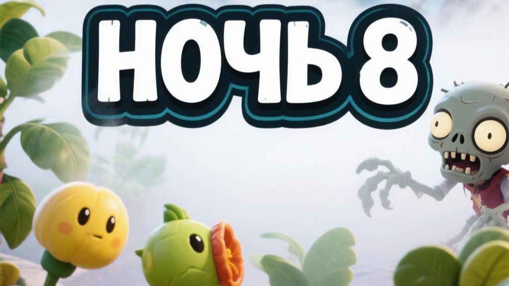 Растения ☘️ против Зомби 🧟. Туман. Ночь 8.