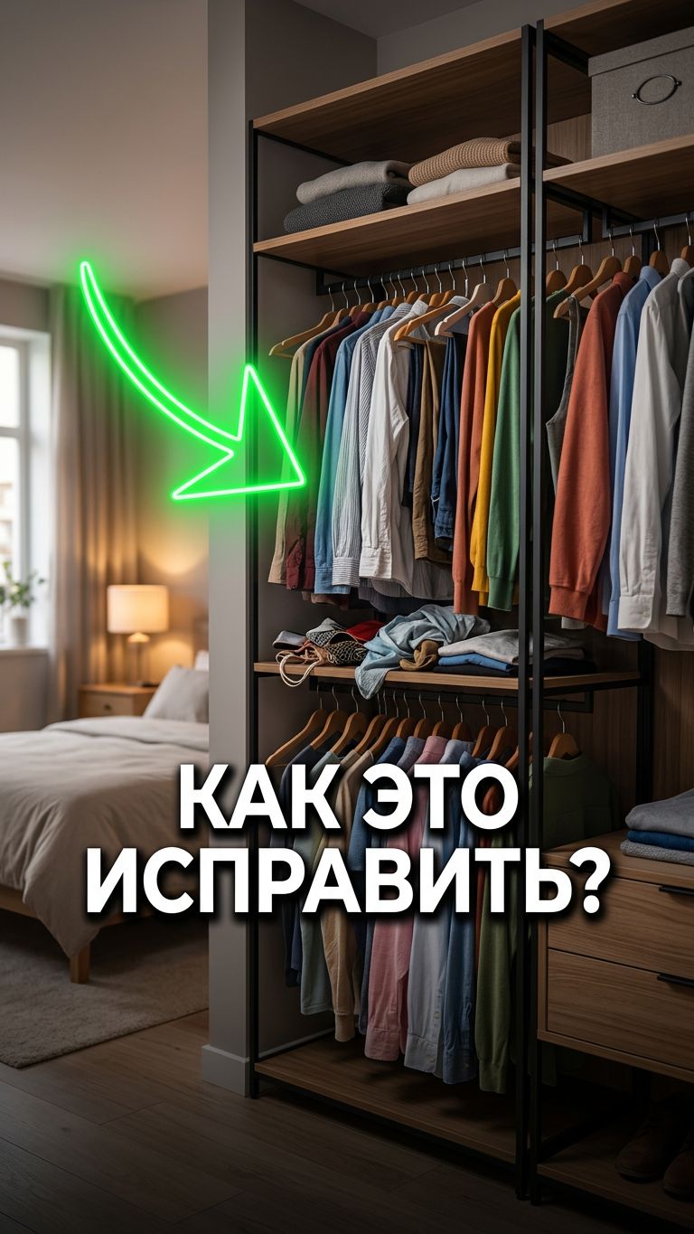 Открытая гардеробная — только для идеальных