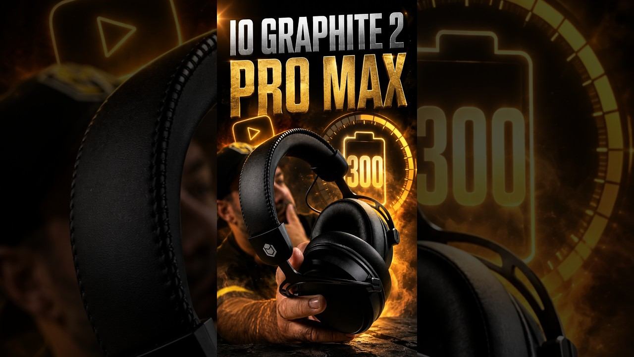 ⚡️300 часов игры — это не шутки! Наушники Graphite 2 Pro MAX Wireless #игрынапк  #наушники