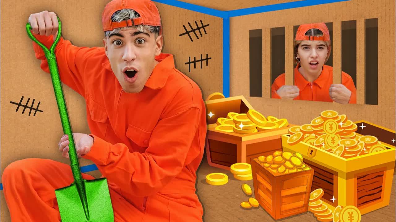 Побег Из КАРТОННОЙ ТЮРЬМЫ Челлендж !!