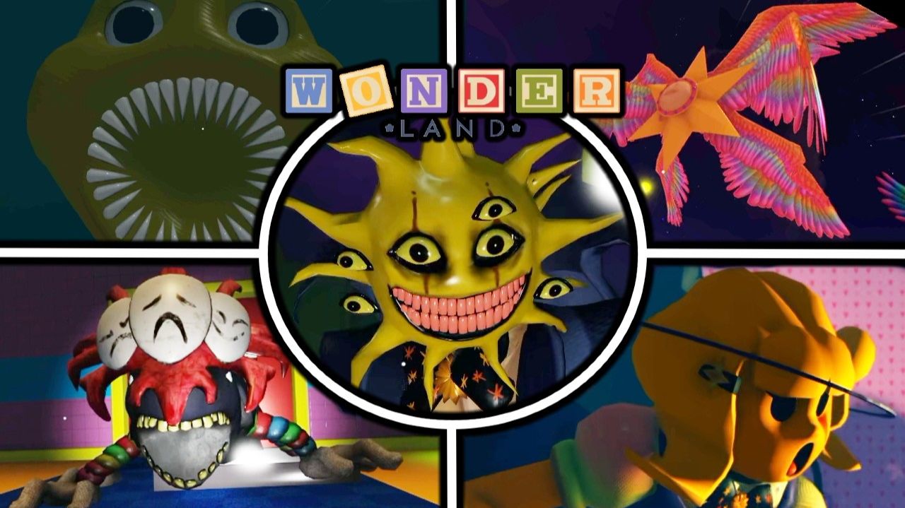 WONDERLAND: Все боссы и погони + финал | Roblox
