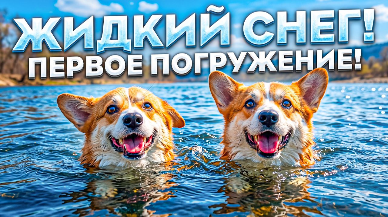 ЖИДКИЙ СНЕГ! ПЕРВОЕ ПОГРУЖЕНИЕ Пряника и Коржика