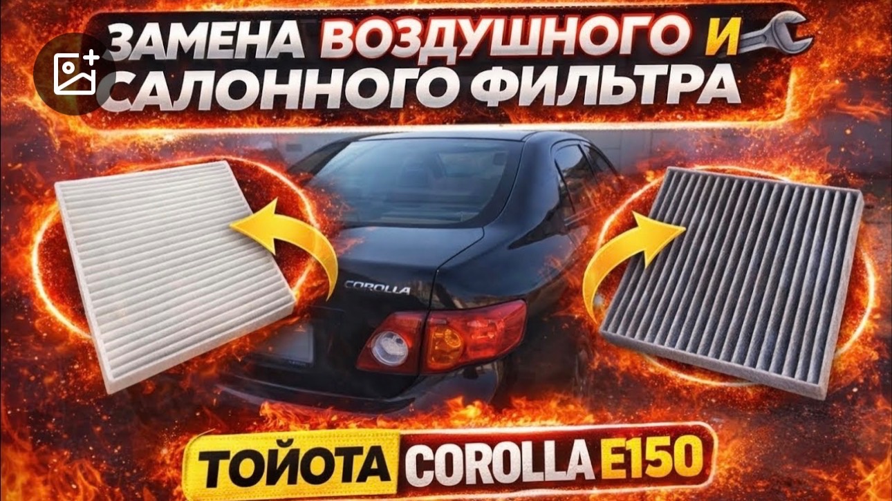 Как заменить салонный фильтр на Toyota Corolla 2008–2009 | E140, E150