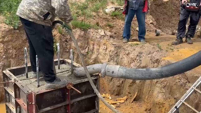 Заливка бетона фундамента, Технопарк М5 Чулково Московская область 17.06.2026