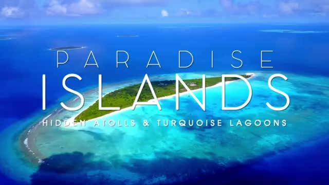 🍿 Paradise Islands 4K Drone | World's Most Beautiful Islands | Tropical House Escape