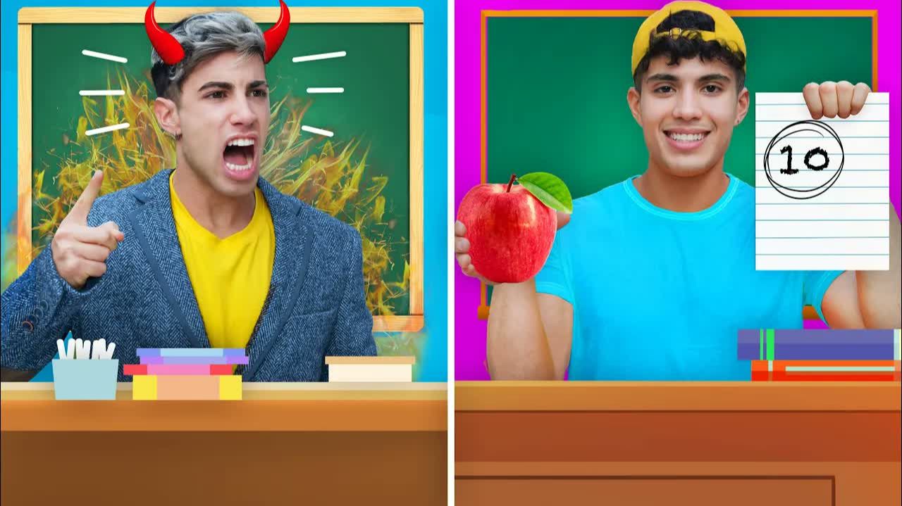 ХОРОШИЙ УЧИТЕЛЬ VS ПЛОХОЙ УЧИТЕЛЬ !!