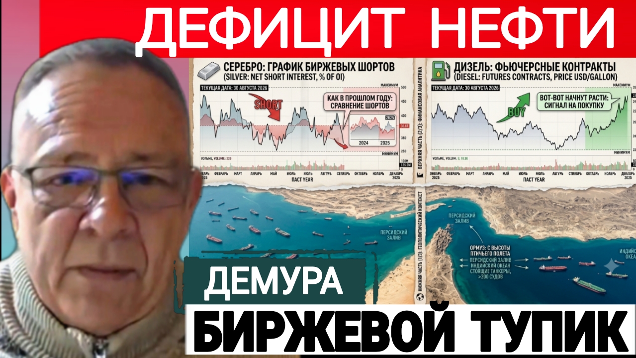 Судоходство в Ормузе, и отсудствие тяжолой Нефти . С.Демура 31-08-2026