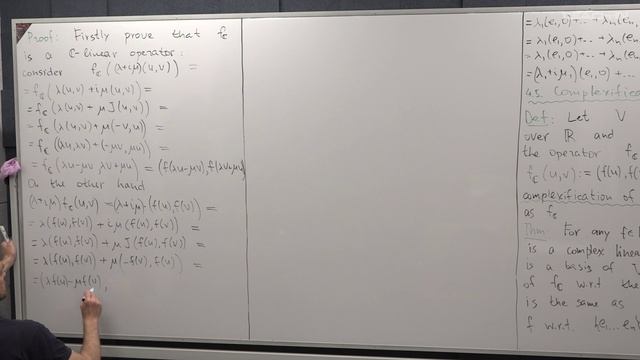 Smirnov S.V. - Linear Algebra - 21. Realisation And Complexification. Invariant Subspaces