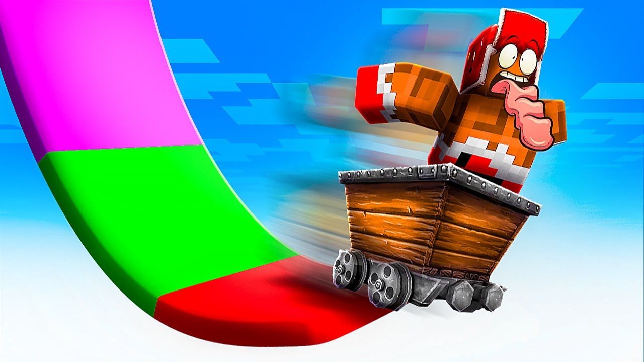 😱 МОЙ ДРУГ РАЗОГНАЛСЯ ЭКСТРЕМАЛЬНО БЫСТРО НА ВАГОНЕТКЕ В РОБЛОКС ! ROBLOX