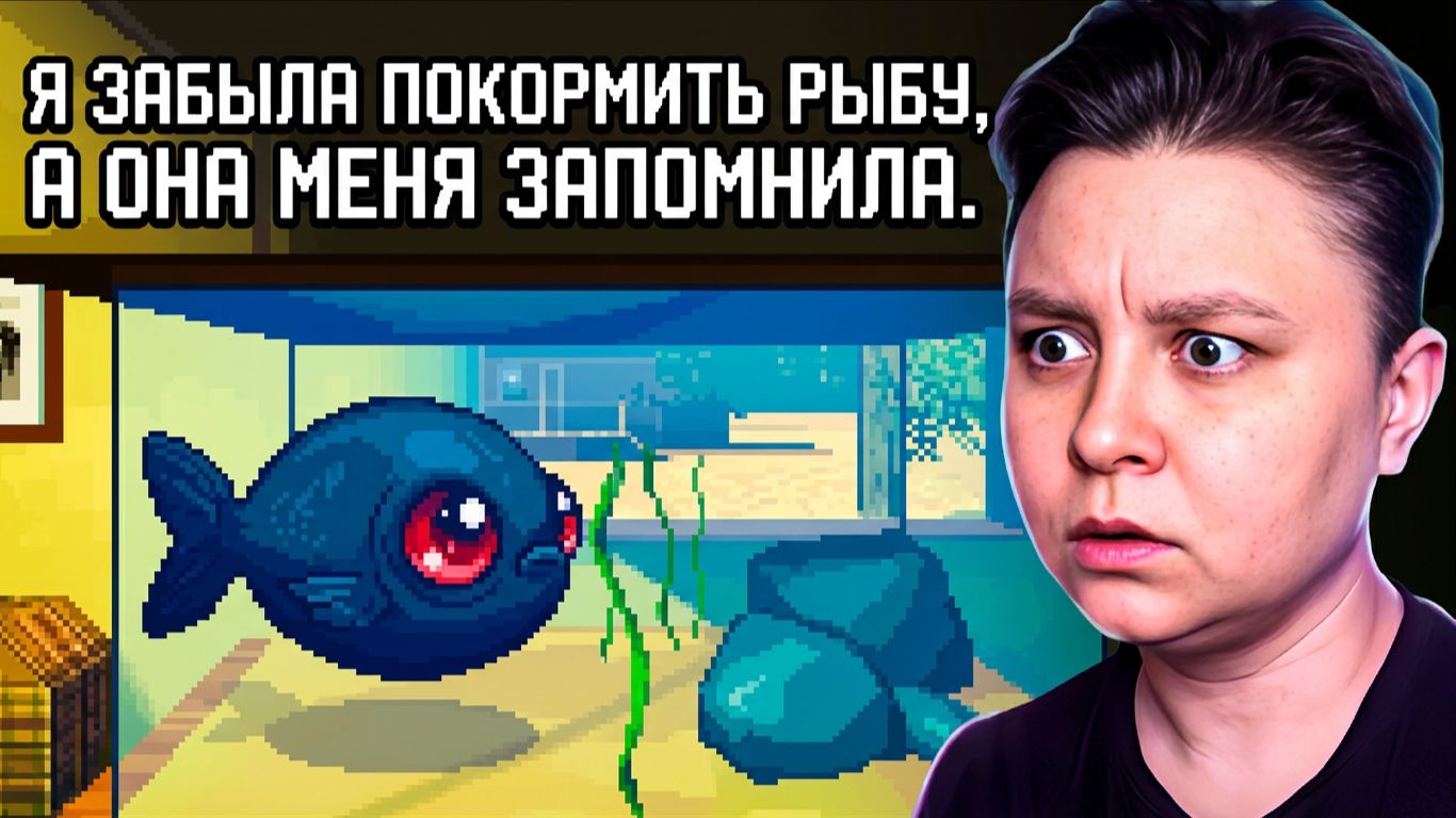 Я забыла покормить её, а она меня ЗАПОМНИЛА - Feed The Fish (Инди хоррор игра)