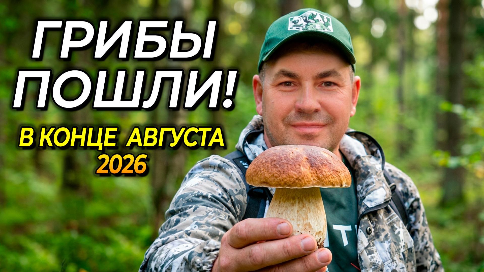 ГРИБЫ ПОШЛИ В КОНЦЕ АВГУСТА. Что сейчас растет в лесу? Свежие новости из Московской области 2026