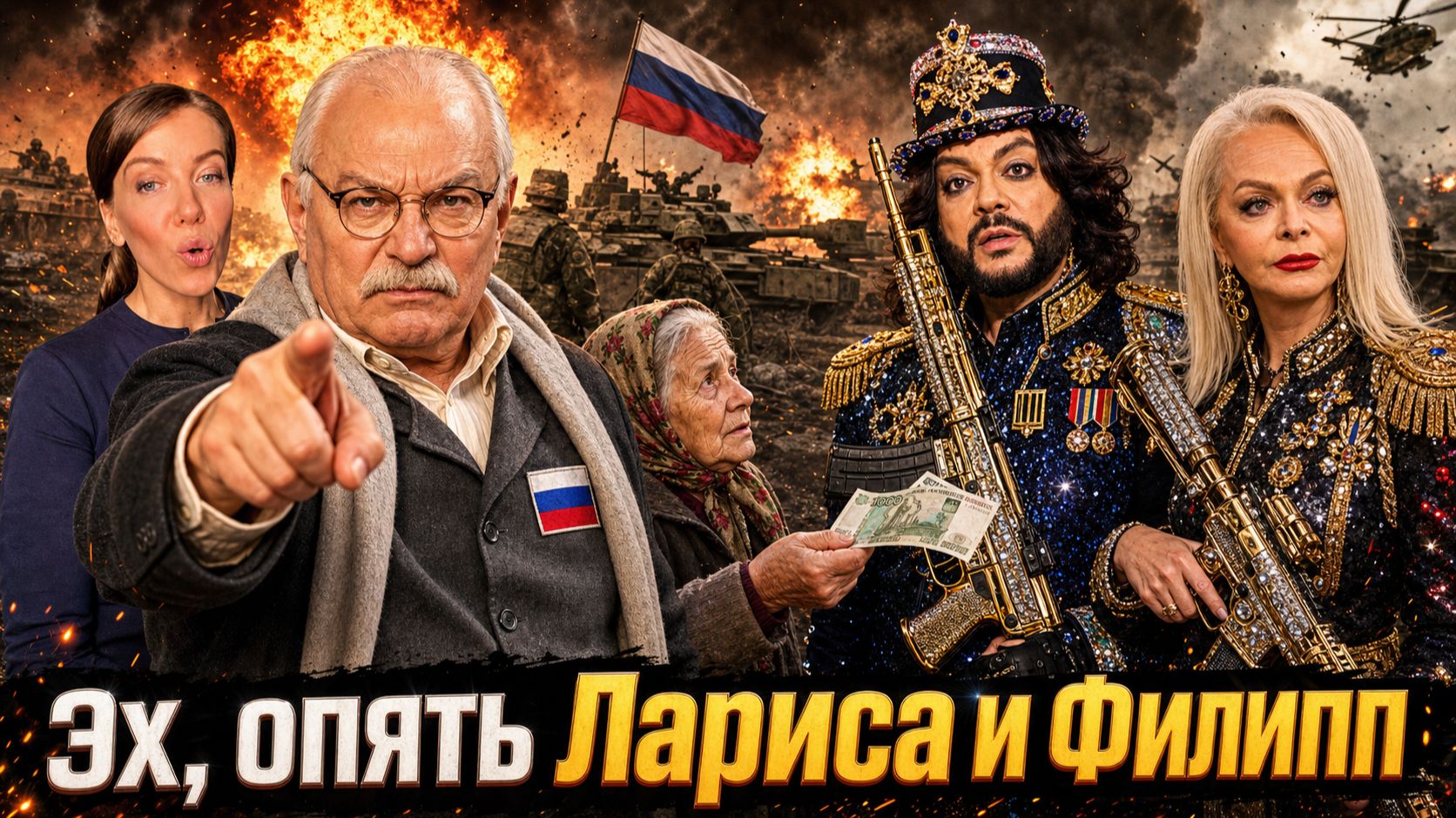 ЭХ, ОПЯТЬ! ЛАРИСА И ФИЛИПП! / КИРКОРОВ И ДОЛИНА / МИХАЛКОВ БЕСОГОН / КРАВЦОВА