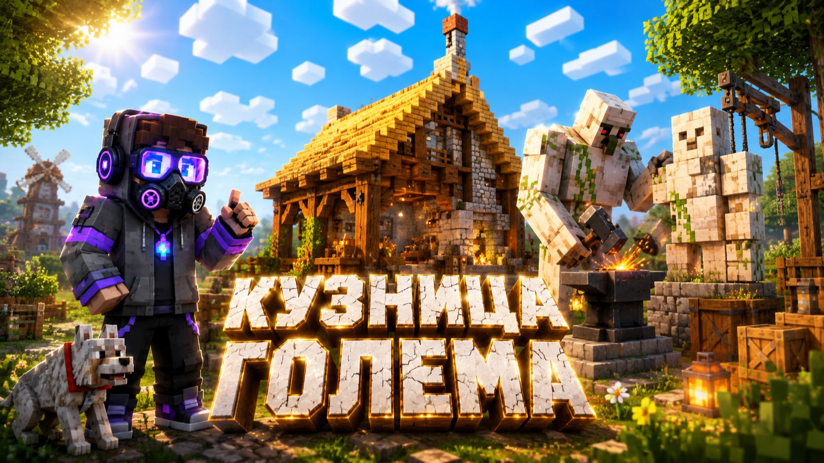 ЧТО ОН ДЕЛАЕТ?КУЗНИЦА ГОЛЕМА |РЕЛАКС МАЙНКРАФТ