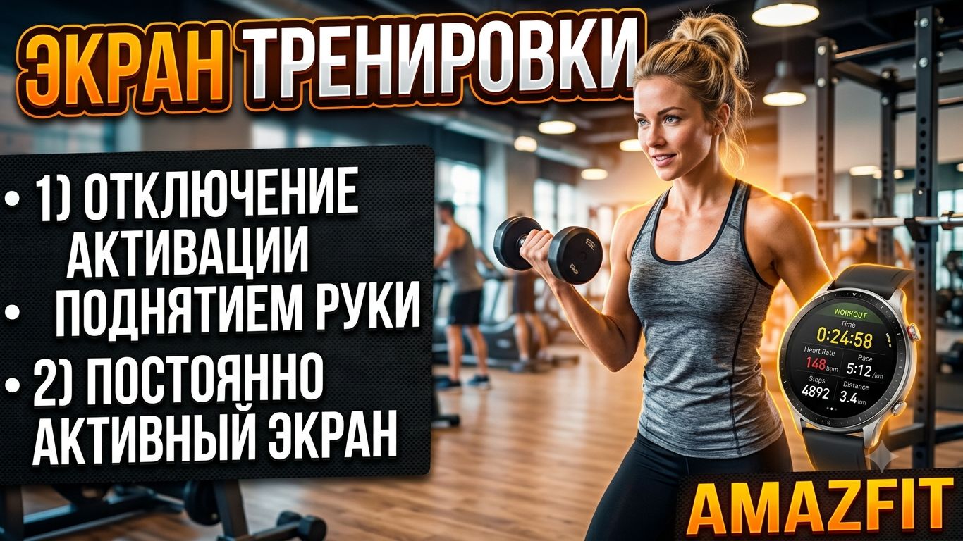 Экран тренировки (Amazfit)