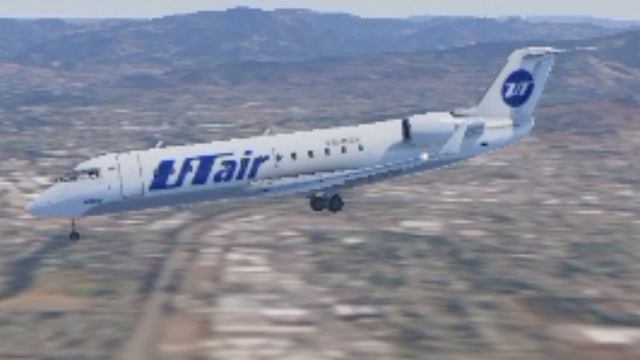 Рейс Москва - Владивосток. BombardierCrd 200.UTair 375